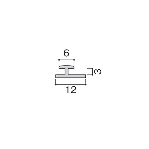 JL3901 金属製長尺素材ジョイナー茶