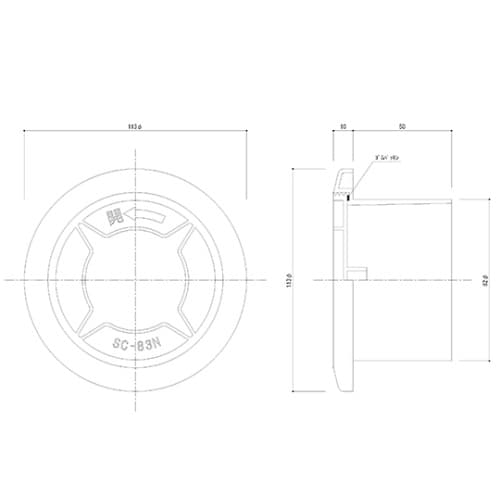 SC−83N クーラースリーブキャップ