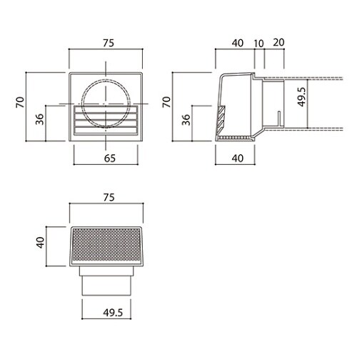SKC−50 角型換気口