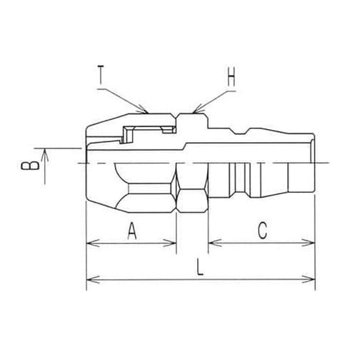 BLY22−PN ナットカプラ/プラグ