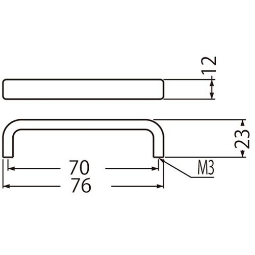 A−18 角形ハンドル小ベロアホワイト