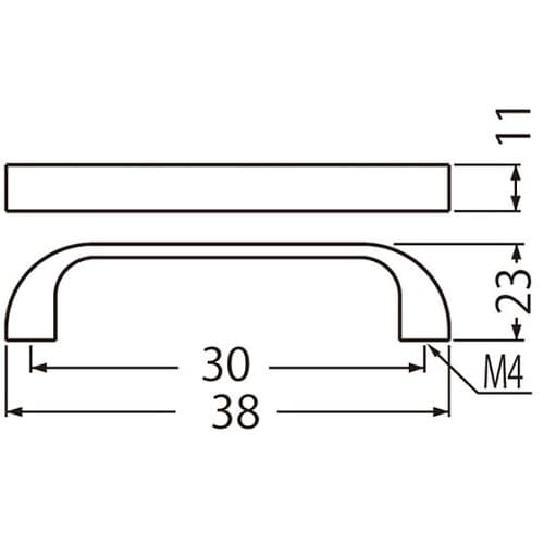 A−32 U形ハンドル豆アンバー