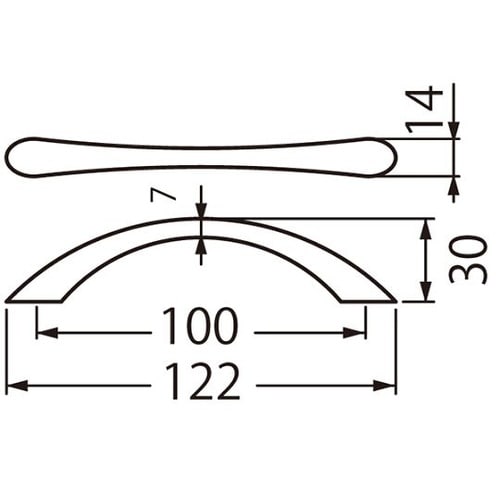 A−70サーブハンドル100ミリゴールド