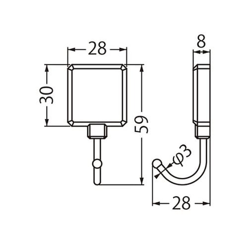 C−4T eフックJS形XSピンク