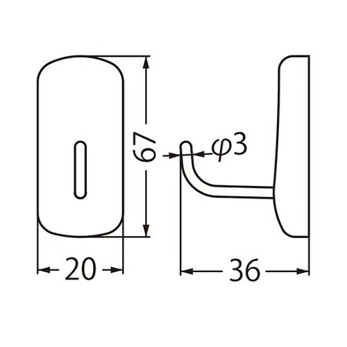C−30U ピアノフックLピュアブラック