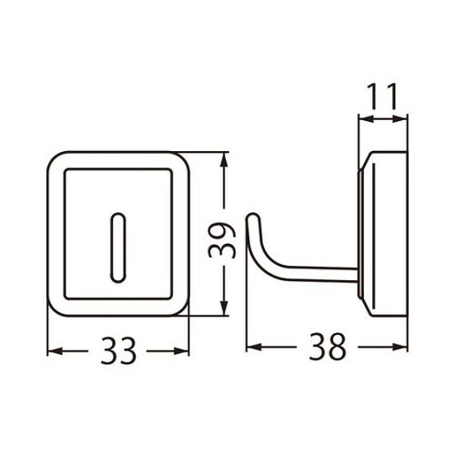 C−31Mクルーフック33パールシルバー