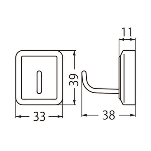 C−31Uクルーフック33パールシルバー