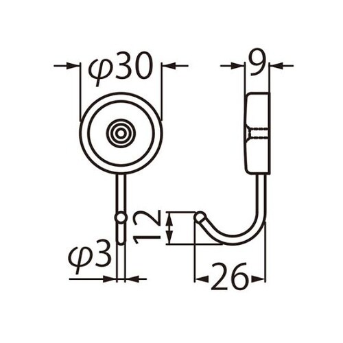 C−350 ラウンドフック蓄光金