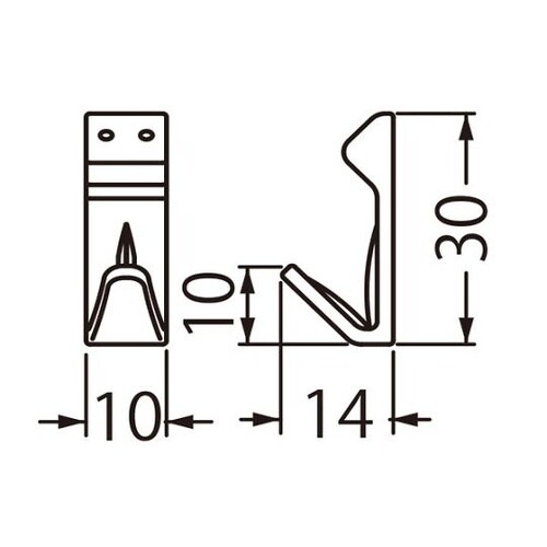 C−100 ラインフック10ミリクリア
