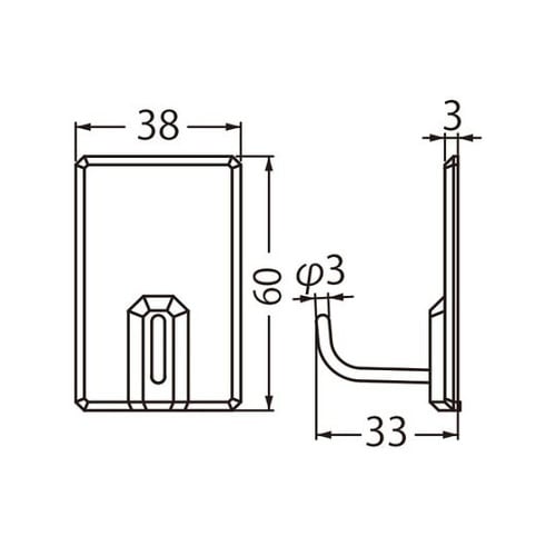C−200 eフックD形60ミリピンク