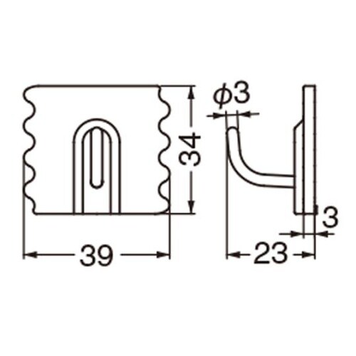 C−204 パズルフック36ミリイエロー