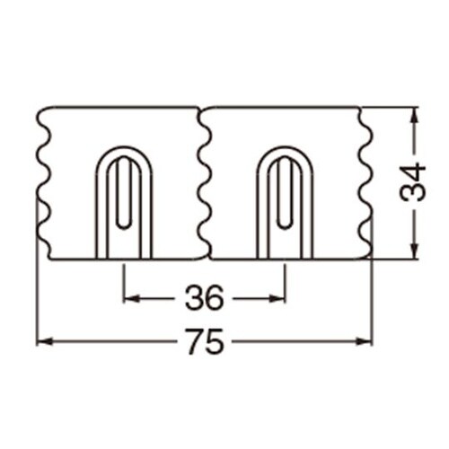 C−204 パズルフック36ミリイエロー
