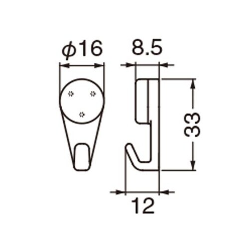 C−300 ビスタフック33ミリベージュ