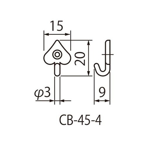 CB−45−4 フック(スペード)金