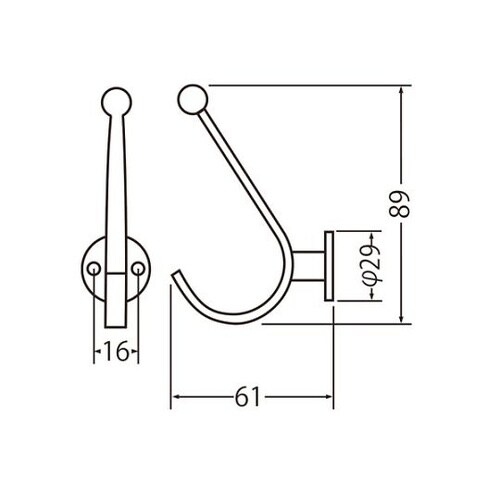 CZ−2 丸座帽子掛大GB