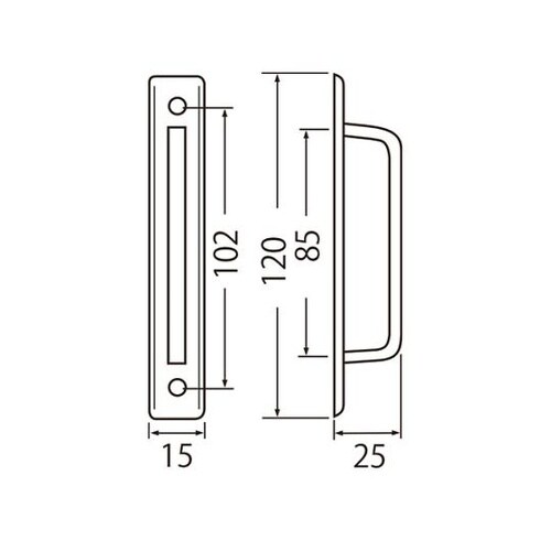 DZ−100座付取手小ホワイト