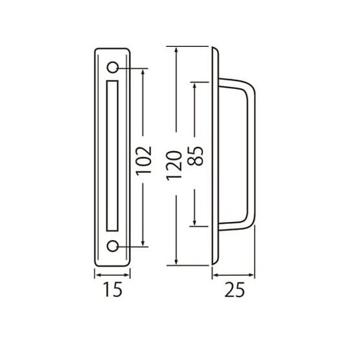 DZ−100 角100番座付取手小GB
