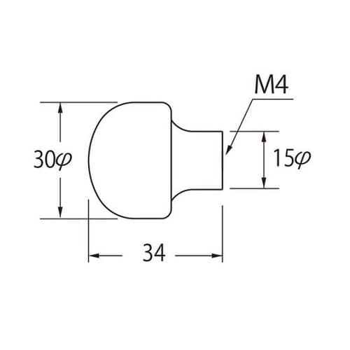 G−10 マロンツマミ30径ホワイト