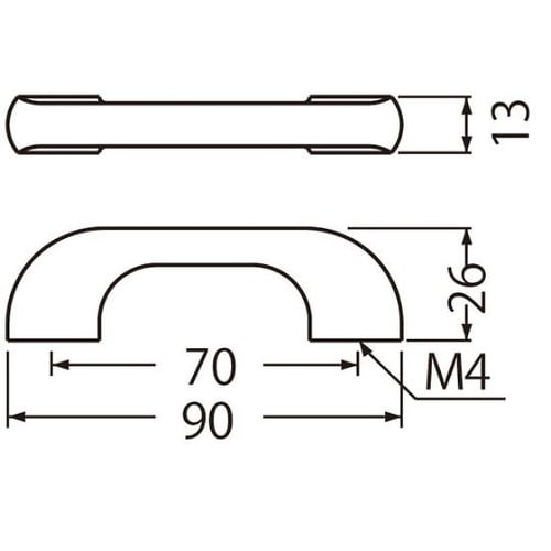 HW−4 新甲丸ハンドル小ウッド