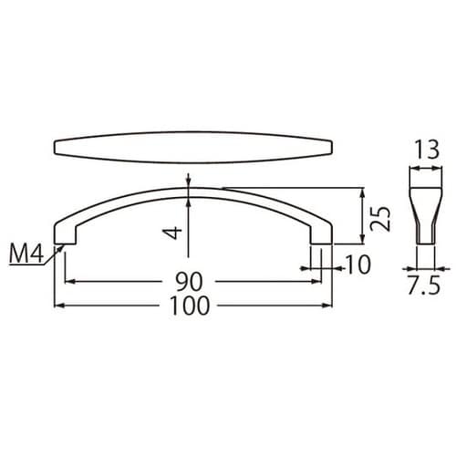 HZ−70ハンドル90ミリクローム