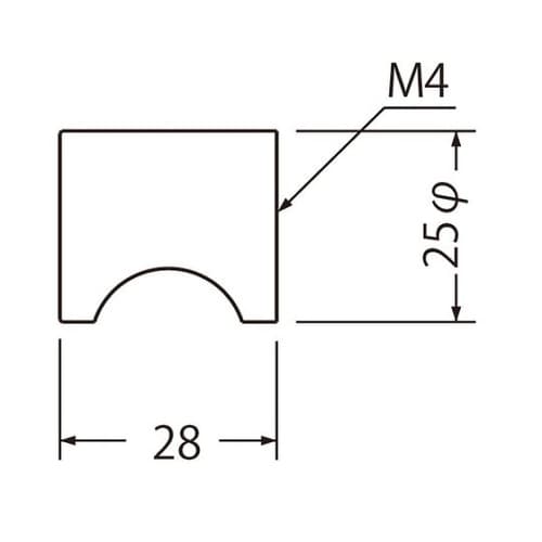 KB−2ニューカットツマミ25径ホワイト