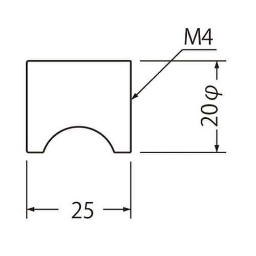 KB−2 ニューカットツマミ20径金