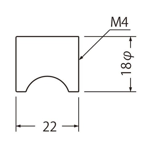 KB−2ニューカットツマミ18径ホワイト