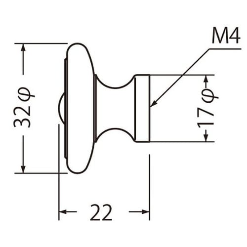 KB−53ロワイヤルツマミ大黒ニッケル