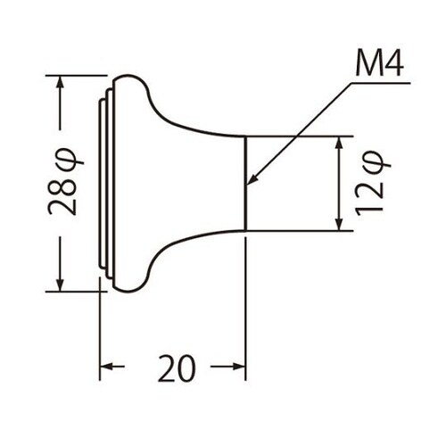 KB−55 ピガールツマミ28径仙徳