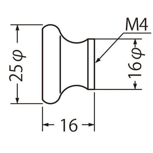 KB−68 エルフツマミ25径金