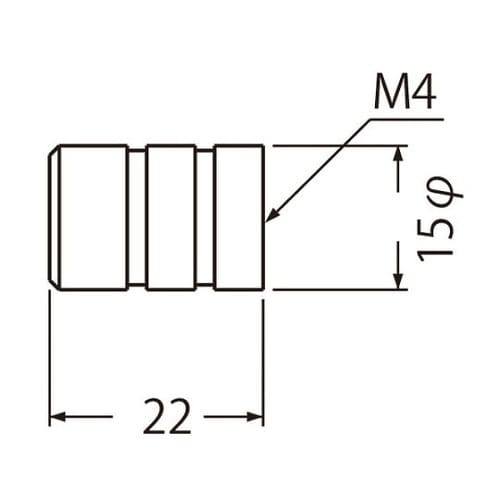 KB−88 アーバンツマミ15径ホワイト