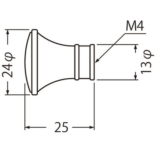 KB−95 アッサムツマミ24径金