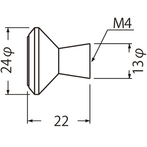 KB−102 リバティツマミ24径金