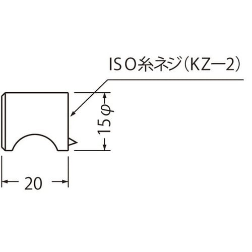 KZ−2ニューカットツマミ15径ホワイト