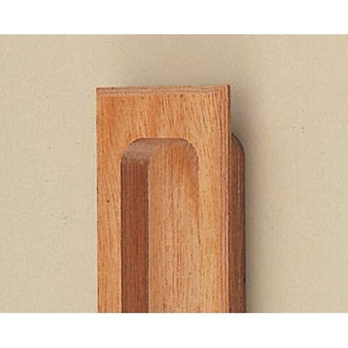 MW−1 平面長戸引手90ミリ白木ウッド