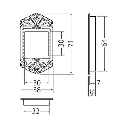 MZ−2 カトレア角戸引手GB