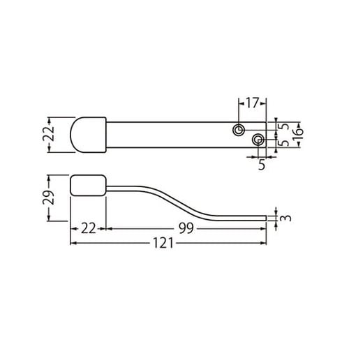 RS−11 S形上框戸当りAG
