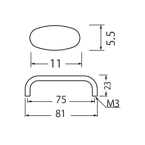 ST−4Bダエンハンドル細小ヘアライン