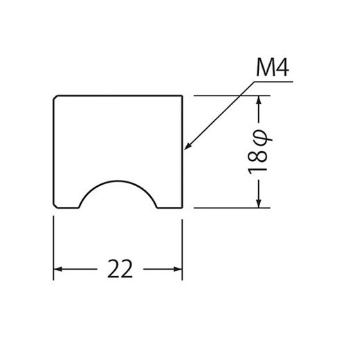 ST−11Bツマミ18径鏡面