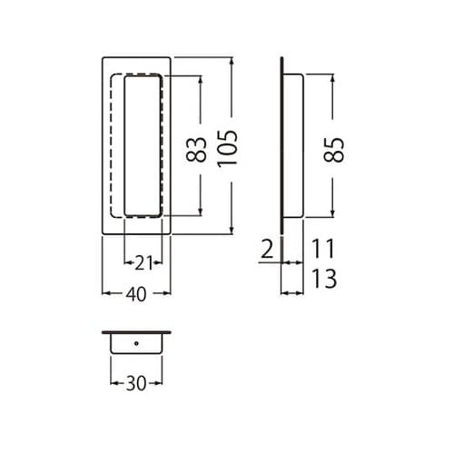 ST−23フロイデ長手掛105ステン白