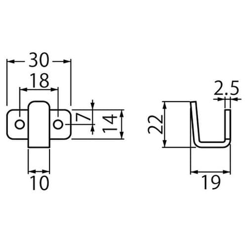 ST253 T形フックソフトミラー