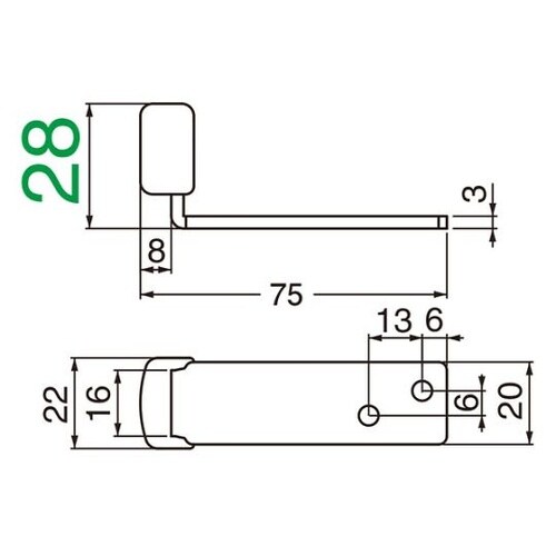 RS21戸当りB形2875ソフトミラー