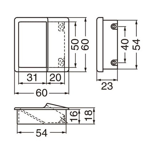 MZ21ワンピース角手掛60Nブラック
