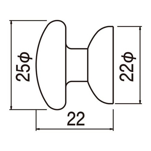 KB107 マーキュリーツマミ25WH