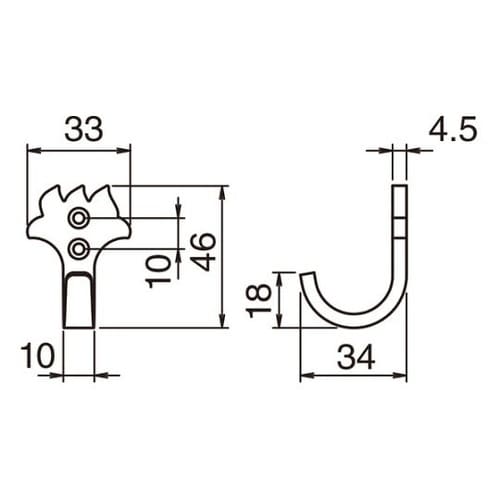 CF20 リップルフック小Nブラック