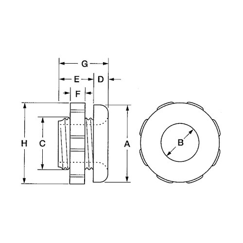 UBN−N12B ナイロンブッシング