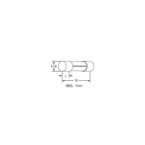2MF−05 ミゼット ガラス管ヒューズ