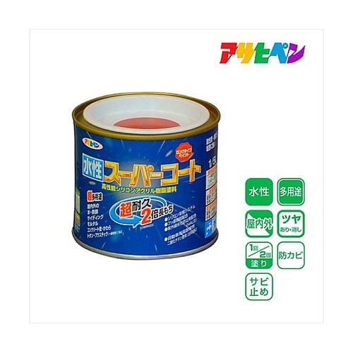 水性スーパーコート1/5Lブリックレッド