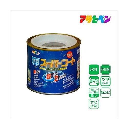 水性スーパーコート1/5Lグレー