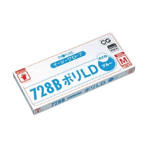 728BSSグローブ青SS100枚入